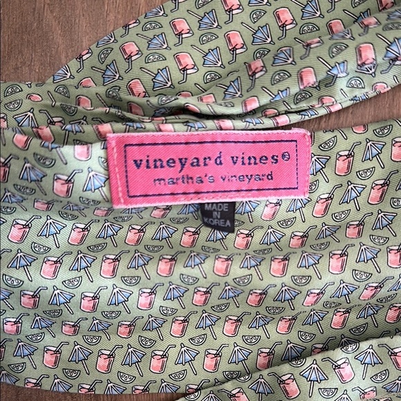 Vineyard Vines Green and Pink Scarf or Belt - Picture 2 of 3